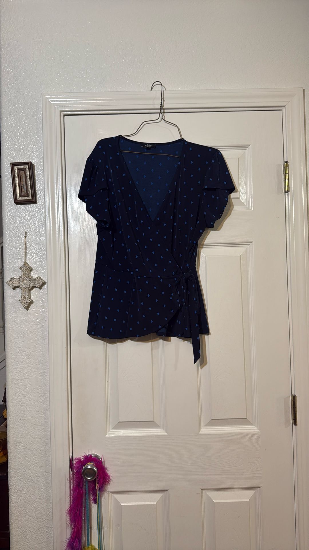 Classy Blue Blouse Only $1