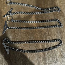 Herm Sprenger Stainless Steel Dog Training Collar with Toggle Closure and Round Links Dog Chain