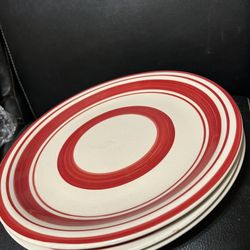 Set of 3 Ceramic Plates 