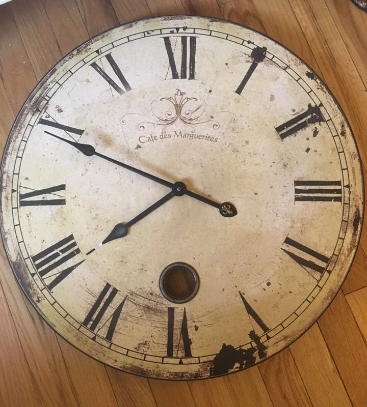 Vintage wall clock decor