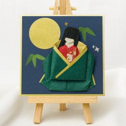 🌸 Handmade Japanese Origami Art – Princess Kaguya Theme