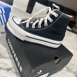 High top converse chunky heel kids