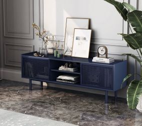 Navy Blue TV Console