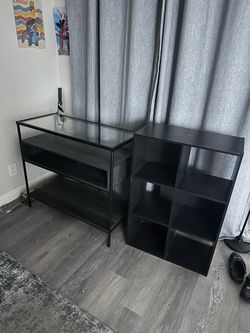 Walking pad, tv glass stand, shelf