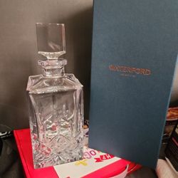 Waterford Lismore Square Decanter Crystal