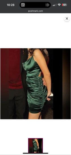 Green Satin Windsor Dress