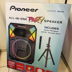 Pioneer PSX-615 All-in-One PA Speaker – Auracast Bluetooth | High-Power Party Speaker System | 700 Watts, Mic Inputs