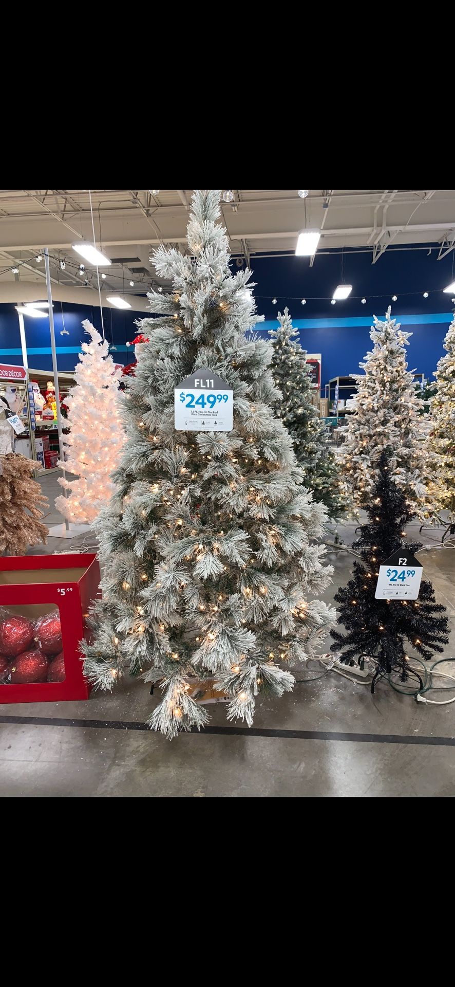 7.5 Foot Flocked Christmas Tree