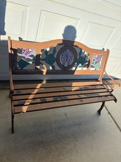 Outdoor Patio Bench Metal (Hesperia Ca)