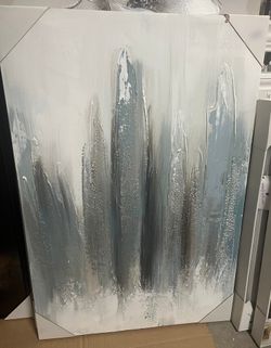 Trees In The Forest Painting - Brand New - 35 3/8 h x 23 3/4 w