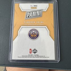 2024 Panini National Silver Pack GOLD FOIL #RR2 Cameron Brink RC 24/50 JERSEY #