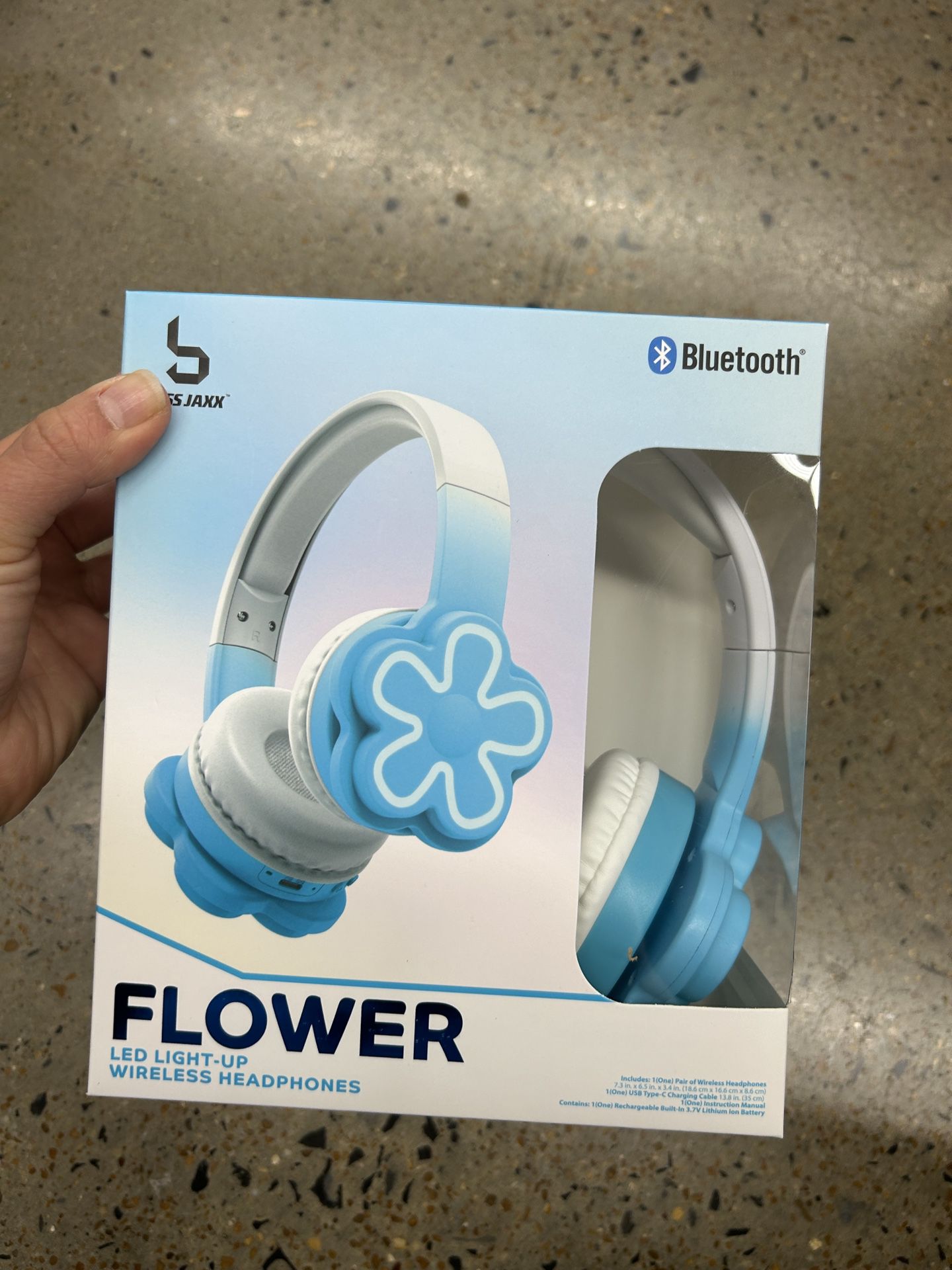 NWT Flower LED light up wireless Bluetooth headphones