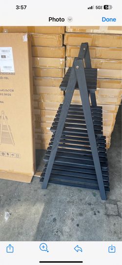 Wooden ladder organizer  assembled ready to go  Brand new in box $20 each  Measurement in picture bl