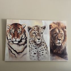 Large Animal Print Canvas