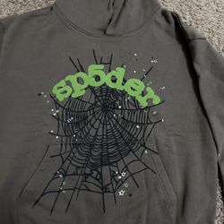 Slate Grey Spider Hoodie Size L