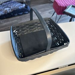 Longaberger Small Gathering Basket 2006 Blue w/ Plastic Protector (40084) – Signed