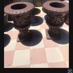 New Flower Pots Made Out Of Cement Perfect Gift 