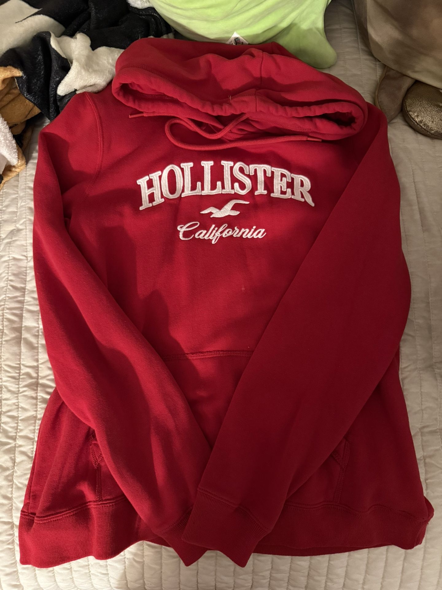 hollister red hoodie