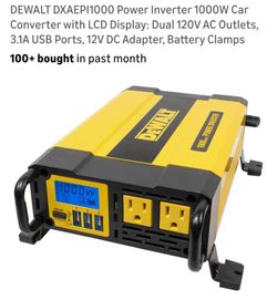 DEWALT DXAEPI1000 Power Inverter 1000W Car Converter