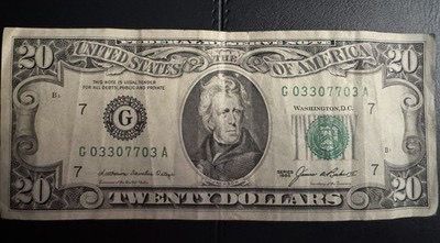 💵 RARE Collectible 1985 Series $20 Bill – Low Serial Number / Reversed Pattern 💵