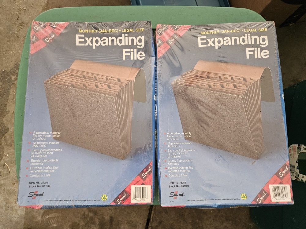Monthly Expanding File Organizers