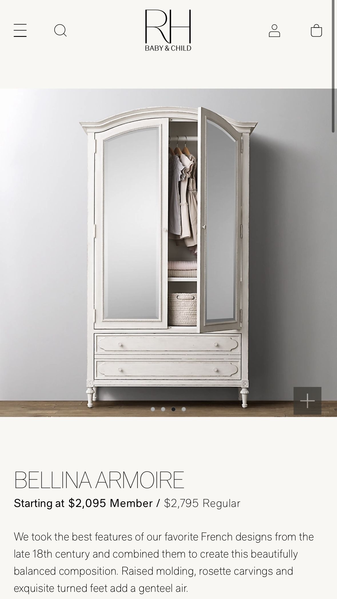 RH Baby & Child Armoire 