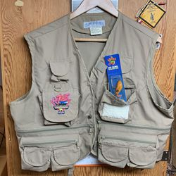 Vintage Joe camel fishing vest lure and shirt Size large for Sale in