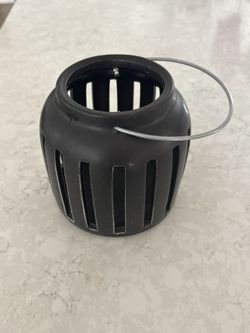 Black Metal Candle Lantern with Handles