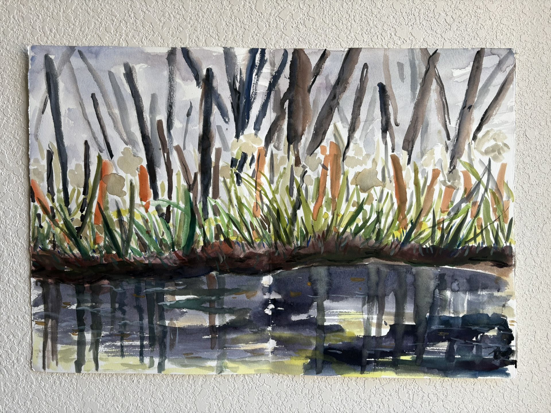 Serene Landscape Watercolor