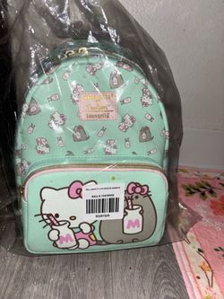 BRAND NEW Hello Kitty Pusheen Loungefly collab mini backpack