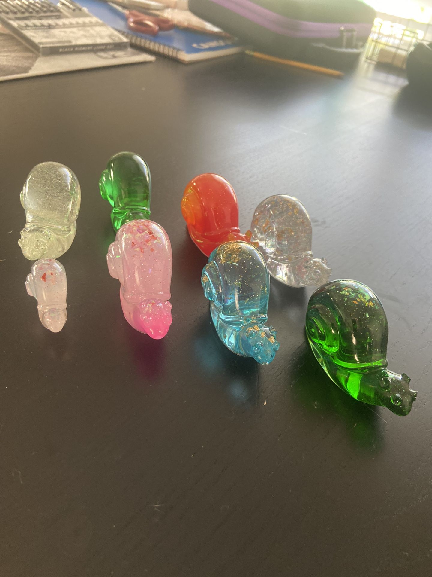 Resin Snail Paperweights