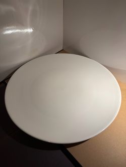 Large white porcelain plate