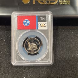 2002 S Gem Proof Tennessee State Quarter Graded At PR69 With A Deep Cameo S-5