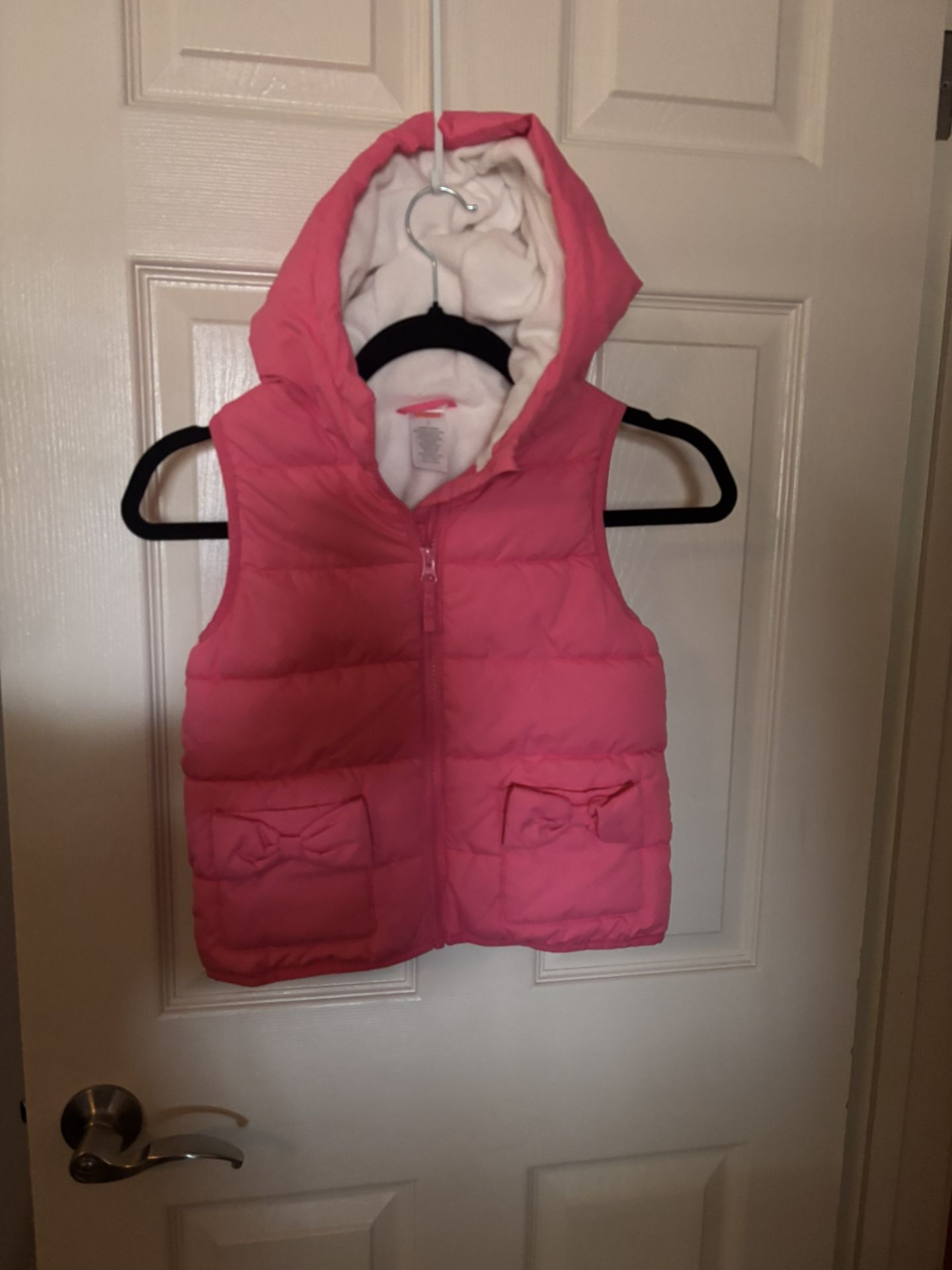 Gymboree Girls  Pink Puffer  Vest Sz 7