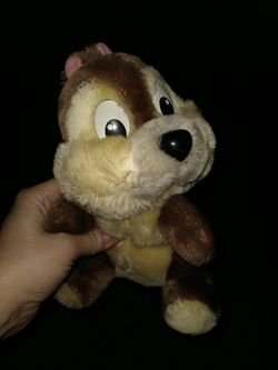Disney Chip Plush Chip & Dale Vintage Disneyland Chipmunk Stuffed Animal