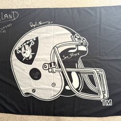Oakland Raiders Autographed Banner