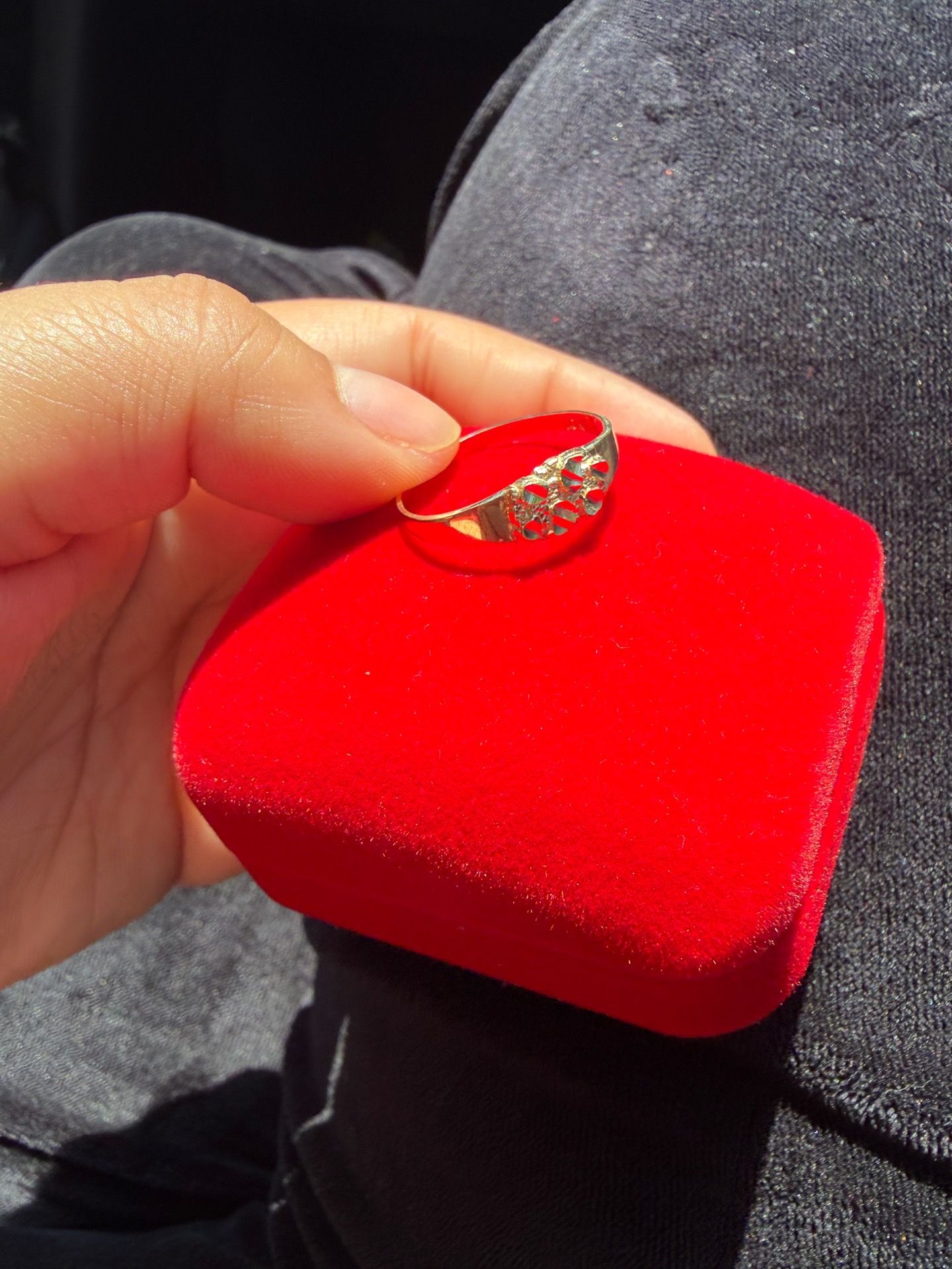 Nugget ring GOLD 10k Size 10