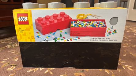 Two Stackable Lego Storage Bricks