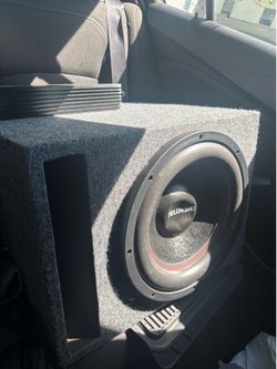 12” sub and box 1200 watt