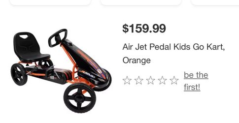 Pedal Kids Go Kart Orange