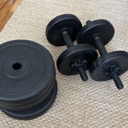Adjustable Dumbell Weights