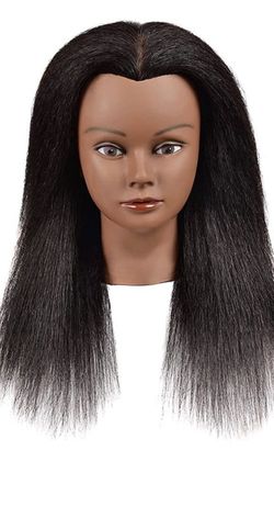 Real Hair Mannequin Head Hair Styling Training Head Doll
