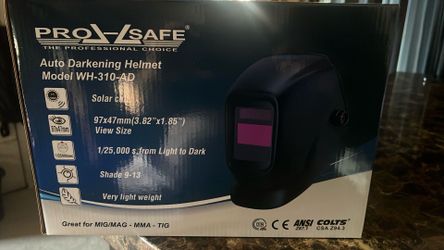 Pro- Safe Auto Darkening Helmet