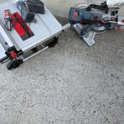 Table Saw 12”  And Miner Saw 10”
