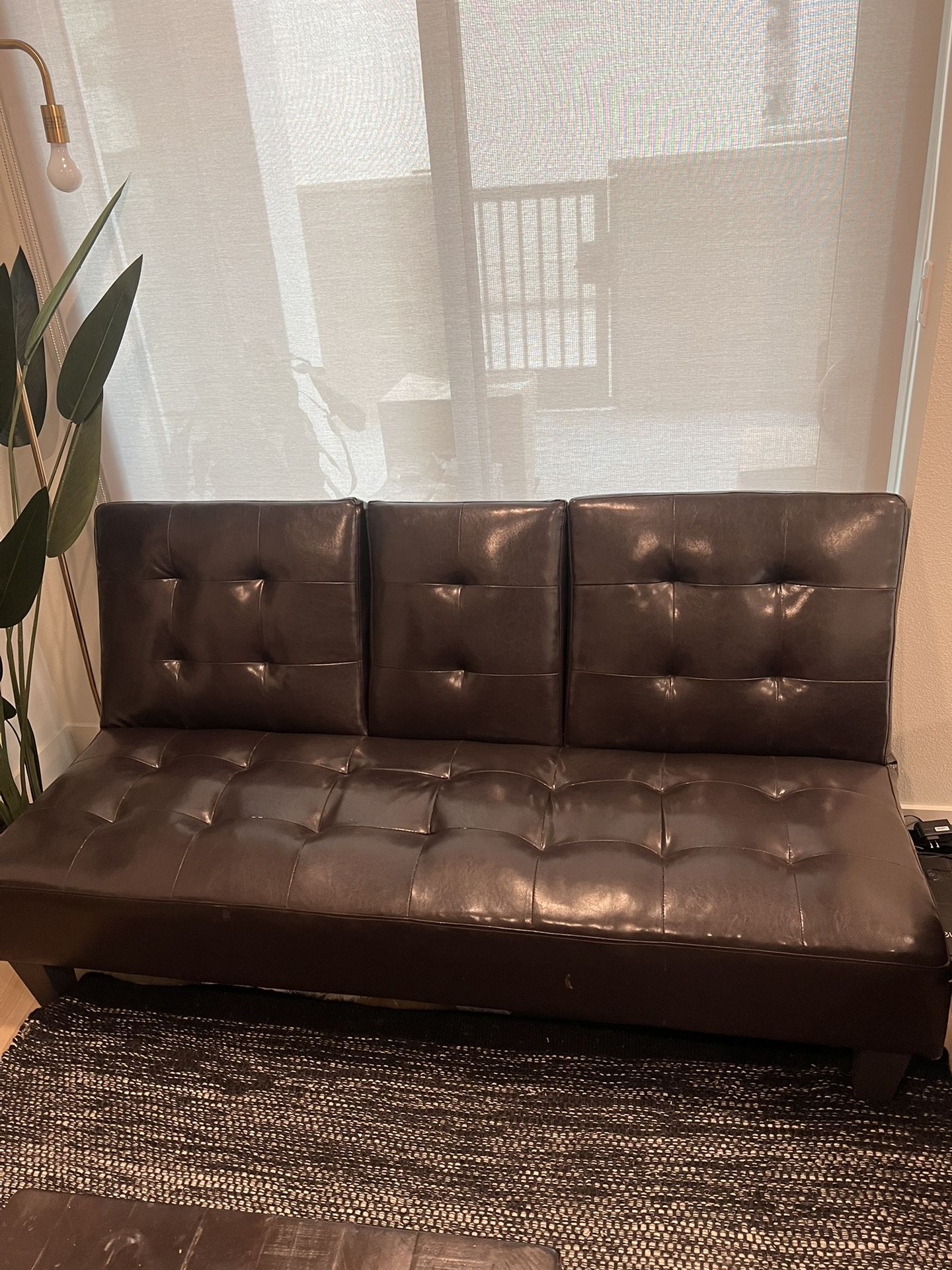 Leather Futon / Couch