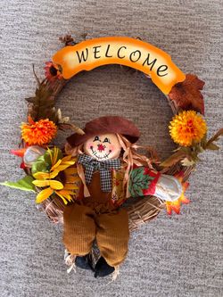 Fall wreath decoration