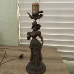 Antique French Figurine Lamp