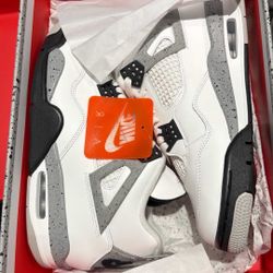 Jordan 4 White Cement 