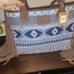 Ariat Concealed Carry Blue Madison Tote Purse Handbag