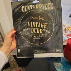 Vintage Dude Table Decoration 